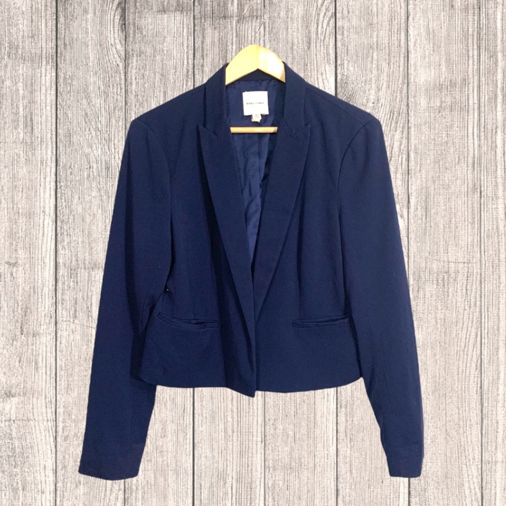 Silence + Noise Navy Blue Blazer- Size Large